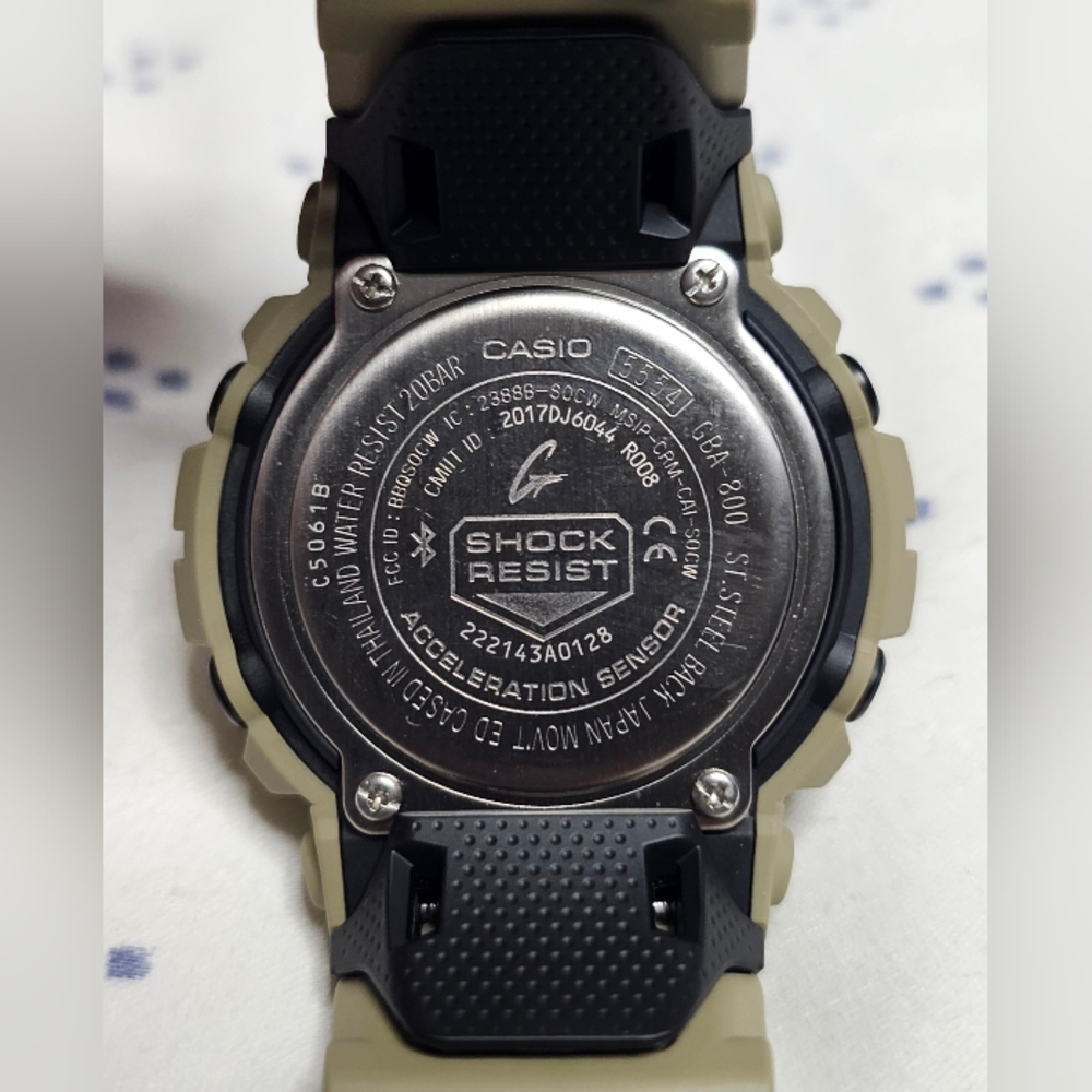 G Shock Sand Color GBA800UC-5A Steptracker Bluetooth - Picture 8 of 8